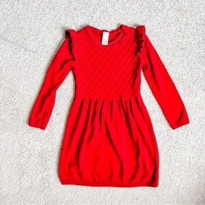 Girls Knit Holiday Dress